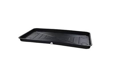 DiversiTech (6-2748L) A/C Secondary Plastic Condensate Drain Pan, Air Conditioner Drip Pan with Rolled Edges, 27" x 48", Black