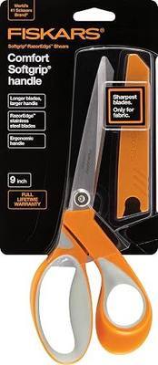 Fiskars Crafts 8195 RazorEdge Softgrip Fabric Shears, 9-Inch