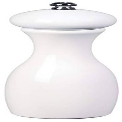Fletchers' Mill Marsala Collection Salt Mill, White - 7 Inch, Adjustable Coarseness Fine to Coarse, MADE IN U.S.A.