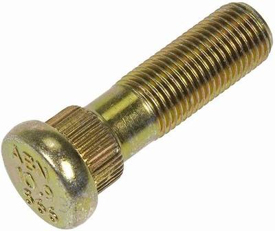 Dorman 610-566 M12-1.25 Serrated Wheel Stud - 14.38 mm Knurl, 43.5 mm Length Compatible with Select Scion / Subaru / Toyota Models, 10 Pack (Made in USA)