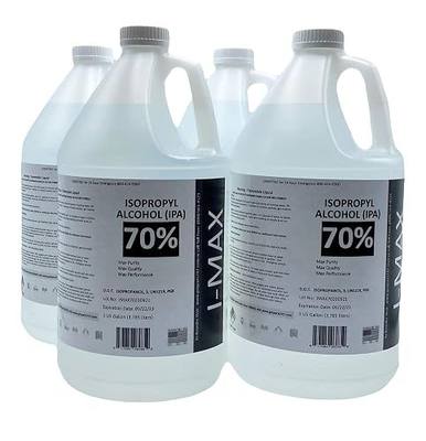 Isopropyl Alcohol - IPA 70% (4-1 Gallon) High Purity IPA - Made in USA