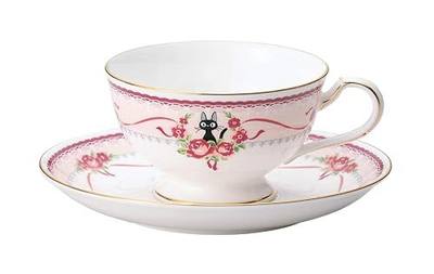 Noritake Majo Kiki's delivery Service Tea Coffee Cup Plate (Pink) MJ97221/H-612L