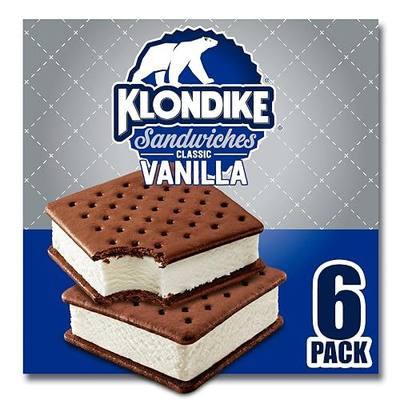 Klondike Ice Cream Sandwich Vanilla 6 Count for a Delicious Frozen Dessert Kosher Certified Ice Cream Simple Dessert Made With No Artificial Growth Hormones 4.23 fl oz