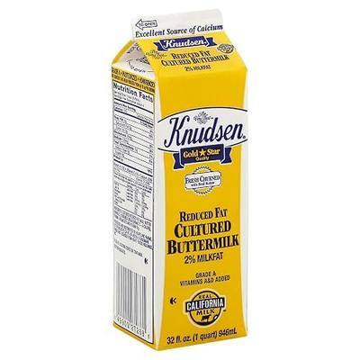 Knudsen Cultured 2% Reduced Fat Buttermilk - 1 Quart 32 Ounce