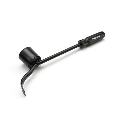 Steelman Hubcap Remover Tool for Auto Mechanics, Heavy-Duty Steel, Large Rubber Hammer Face, Wide Prying Blade, Secure Grip
