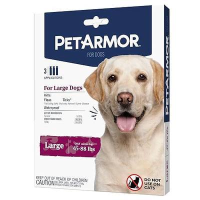 PetArmor Flea & Tick Topical Dogs 45-88 lbs, Fipronil, 3-Month | Ideal for Large Dogs 45-88 lbs; Kills Adult Fleas in 24-48 hrs; 3-month supply; Vet-Quality, No Rx Needed