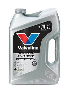 Valvoline Advanced Full Synthetic SAE 0W-20 Motor Oil 5 QT
