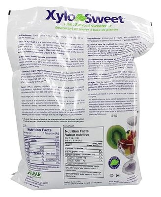 Xlear XyloSweet Plant Sourced Xylitol Sweetener 5 Pound Bag (Pack of 1) | Pure Natural Sugar Substitute Granules, Non-GMO, Gluten-Free, No After Taste