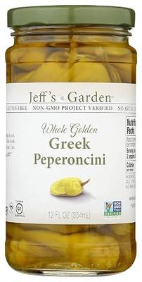 Jeff's Garden, Peperoncini Grrek Golden Whole, 12 Ounce