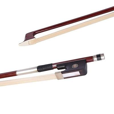 ADM 4/4 Full Size Student Cello Bow, Well Balanced Handmade Brazilwood Classic Cellos Bow Light Weight with Horsehair, Ebony Frog for Beginners