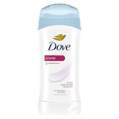 Dove Invisible Solid Antiperspirant Deodorant Stick Powder for Women, For 48H Underarm Sweat & Odor Protection 2.6 oz