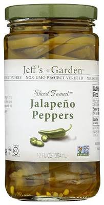 Jeff's Naturals Sliced Tamed Jalapeno Peppers, 12 oz