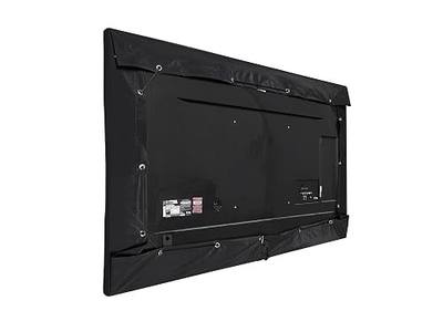 Covermates Outdoor TV Cover – Weatherproof & Water-Resistant Protection for Patio Televisions, 12-Gauge Vinyl, Locking Drawcord, All-Weather Outdoor TV Cover, 55-59 Inches, Black