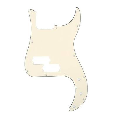 Musiclily 13 Hole P Bass Pickguard for 4 String Fender Precision Bass Guitar, 3Ply Cream