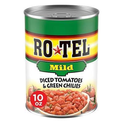 Rotel, Mild Diced Tomatoes and Green Chilies, Perfect for Taco and Dip Recipes, 10 Ounce