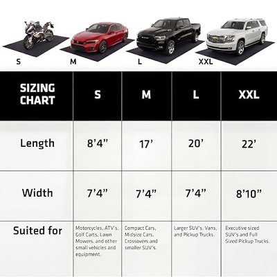 Armor All Garage Floor Mat (17' x 7'4"), Waterproof Garage Flooring, Absorbent, Premium Oil Spill Resistant Garage Pad, Durable, Protects Surfaces (Includes Double Sided Tape) (USA Made)