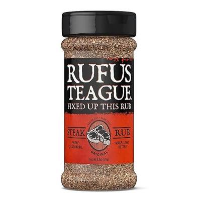 Rufus Teague Teague's Steak Rub, 176 GR | Great for Grilling and Recipes, Flavor for Any Dish, Pantry and Gifting Favorite, For Everyday Meals, Pantry Staple