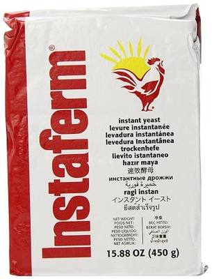 Lallemand Instaferm Instant Dry Yeast Leavening Agent, Red, 1 Pound