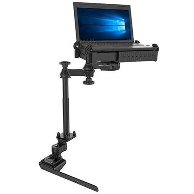 RAM MOUNTS No-Drill Laptop Mount for 2012-2026 Ram 2500-5500 Seat Bolt Vehicle Mount with Dual Swing Arm and Tough-Tray for 10"-16" Laptops RAM-VB-178A-SW1