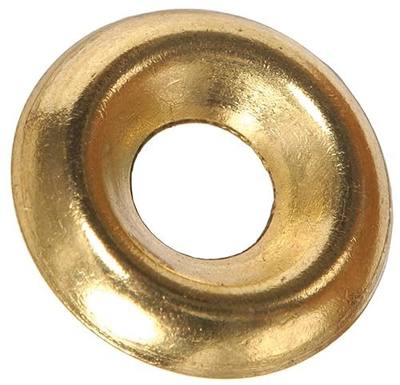 Hillman 1256 #6 Brass Countersunk Finishing Washer 60-Pack