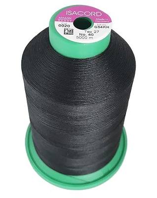 Isacord Embroidery Thread, Black Thread 5000M color 0020