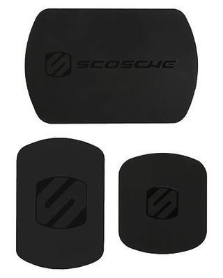 Scosche MAGRKI MagicMount Replacement Metal Plate Kit, Universal Metal Plates (Not Magnets) Required for Magnetic Phone Holders for Car, Compatible with Most Phones and Cases, Black