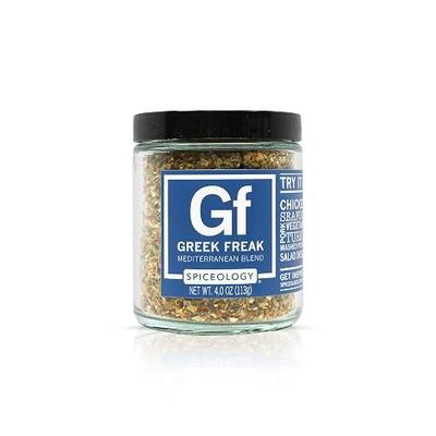 Spiceology Greek Freak Mediterranean Seasoning, 4 oz | Greek Herbs & Spices, For Chicken, Potatoes, Salad, For Gyros, Pasta & Pizza