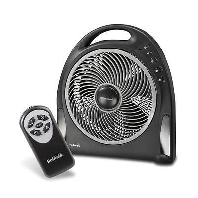 Holmes 12-Inch Fan | Blizzard Rotating Fan with Remote Control, Black