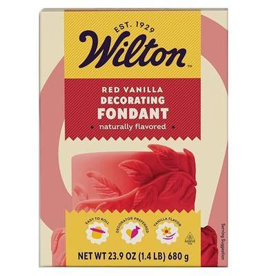 Wilton Red Fondant, Vanilla Flavored, Premade, 23.9 oz.