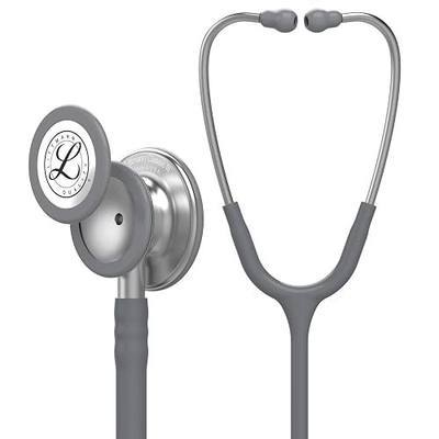 3M Littmann Classic III Monitoring Stethoscope, 5621, More Than 2X as Loud, Weighs Less, Stainless Steel Chestpiece, 27" Grey Tube