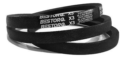 BESTORQ A47 or 4L490 V-Belt, Classic Wrapped Rubber X3 V-Belt, Black, 49" Outside Circumference x .51" Width x .34" Height, Pack of 1