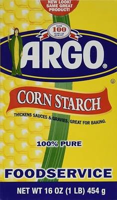 Argo Corn Starch - 16 oz. (pack of 2) 100% PURE Gluten Free