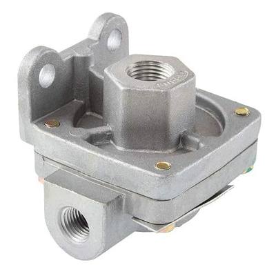 World American WA229813 QR-1 Air Brake Quick Release Valve 3/8" Supply Dual 1/4" Delivery Ports 0 PSI Crack Pressure - Replaces Bendix 229813, Automann, 170229813, Haldex 229813RX, Freightliner