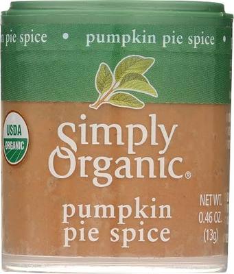 Simply Organic Pumpkin Pie Spice, Certified Organic, Kosher, Mini Spices | 0.46 Ounce (Pack of 1)