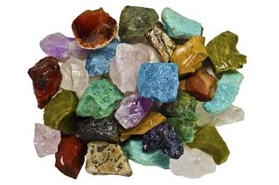 Fantasia Materials: 3 Pounds (Best Value) Bulk Rough Madagascar Stone Mix - Raw Natural Crystals & Rocks for Cabbing, Cutting, Lapidary, Tumbling, Polishing, Wire Wrapping, Wicca & Reiki