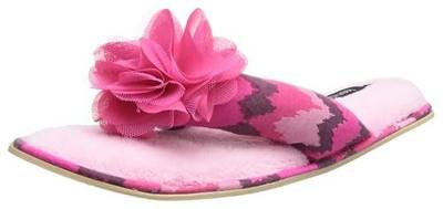 Kensie Women's Printed Jersey Slipper Mesh Chiffon Flower