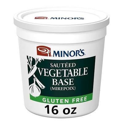 Minor's Sauteed Vegetable Base, Vegetarian, Great for Soup Broth and Sauces, No Added MSG, Gluten-Free, 16 oz Tub