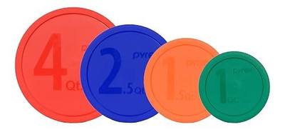 Pyrex 322-PC, 323-PC, 325-PC & 326-PC Mixing Bowl Lid Set - Made in USA