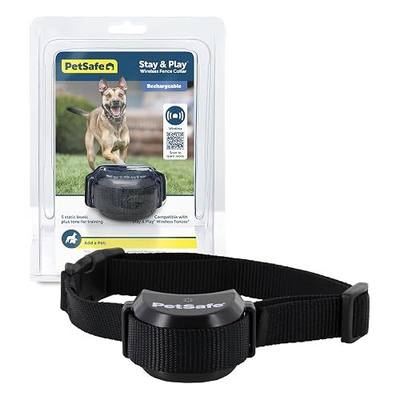PetSafe Stay & Play Wireless Fence Rechargeable Collar | Collar Only, Replacement, Extra, Add-A-Dog, Waterproof, Tone & Static, Fits Dogs & Cats 5 Lb+, Neck 6-28 In