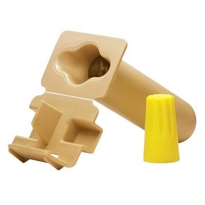 nVent KING INNOVATION 20210 DryConn GTSR Direct Bury Waterproof Wire Connector with Yellow Nut, #18 to #10 AWG, 50V Low Voltage Irrigation Splice, UL Listed, 20210 (Formerly: King Innovation)