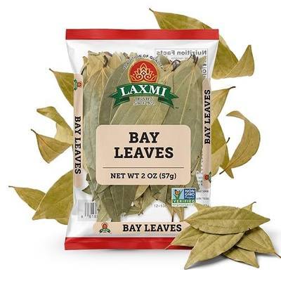 LAXMI Whole Bay Leaves - Extra-Filled 2 oz Pack - 81 Servings - Non-GMO Dried Laurel Herbs with Natural Aroma for Cooking and Seasoning