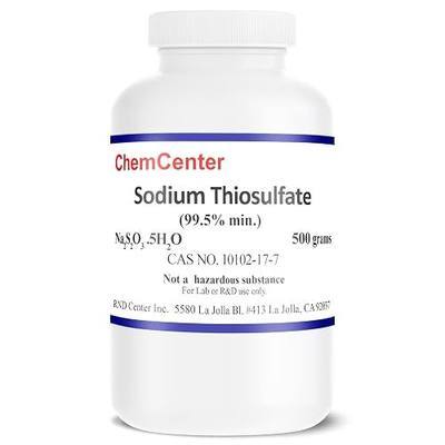 Sodium Thiosulfate, Fine Crystals, 99.5% min., 500 Grams (1.1 lb.)
