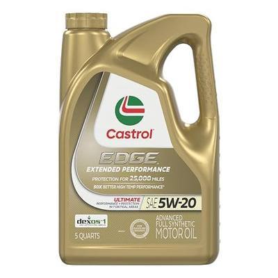 Castrol EDGE Extended Performance 5W-20 Advanced Full Syn Motor Oil 5 Qt