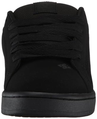 DC Men's Court Graffik SE Skate Shoe,Black Destroy Wash,9.5 D US