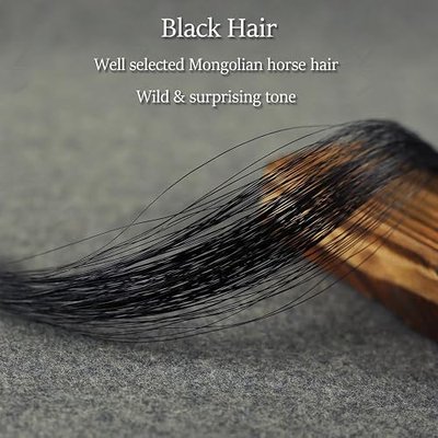 4/4 Size Natural Black Mongolia Horse Hair Carbon Fiber Violin Bow