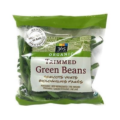 365 by Whole Foods Market, Organic Trimmed Green Beans, 12 Ounce