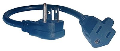 Philmore Right Angle Mini Extension Cord, SJT 16/3, 12"; 48-127 (1)