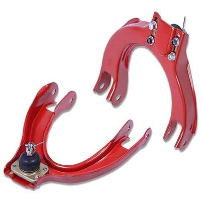 Auto Dynasty Adjustable Front Upper Camber Kit, Compatible with Honda Civic CRX 88-91, 2-Pieces, Red
