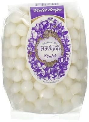 Violet Abbaye De Flavigny Anise Drops All Natural Bulk 8.82 Oz Bag