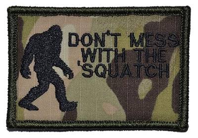 Don't Mess with The Sasquatch/Bigfoot 2x3 Patch - Multiple Colors - Multicam